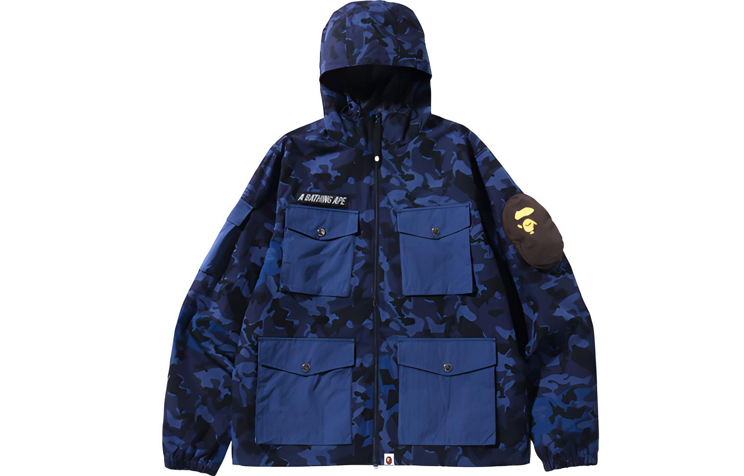 BAPE Sand Camo Multi-Pocket Hoodie Jacket Camo Long Sleeve 1I30-140-007