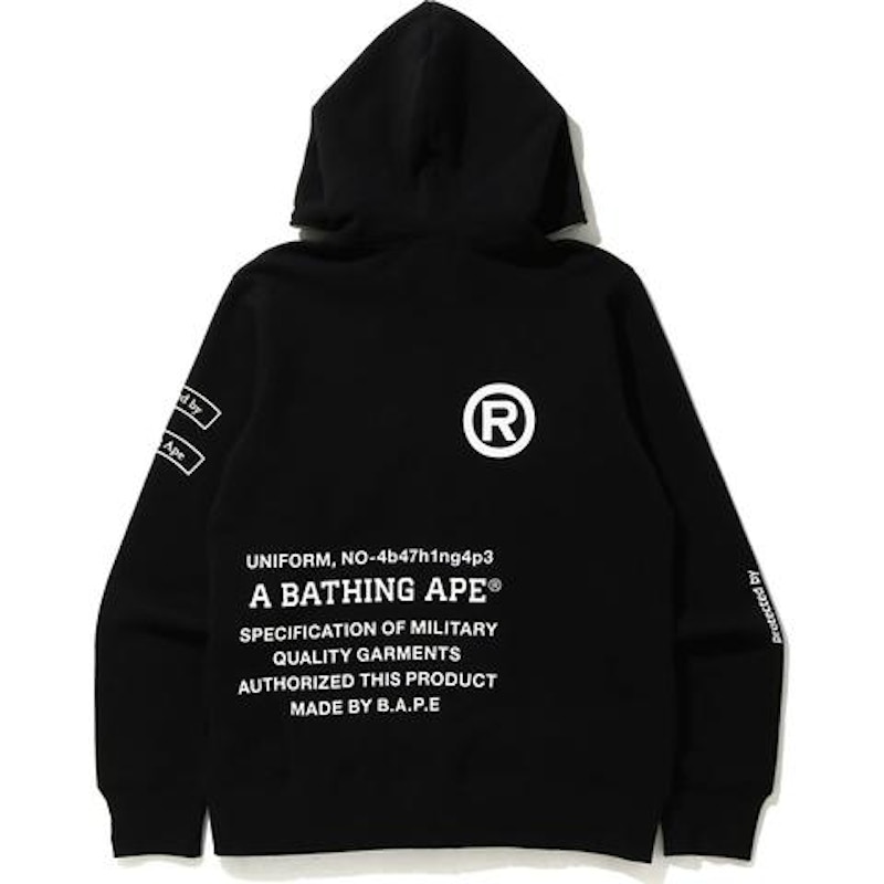 BAPE Security Multi Print Full Zip Hoodie Black 圖 2