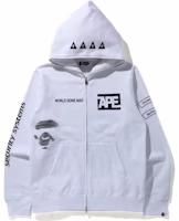 베이프 멀티 프린트 화이트 풀 집업 후드티. Buy 베이프 멀티 프린트 화이트 풀 집업 후드티.