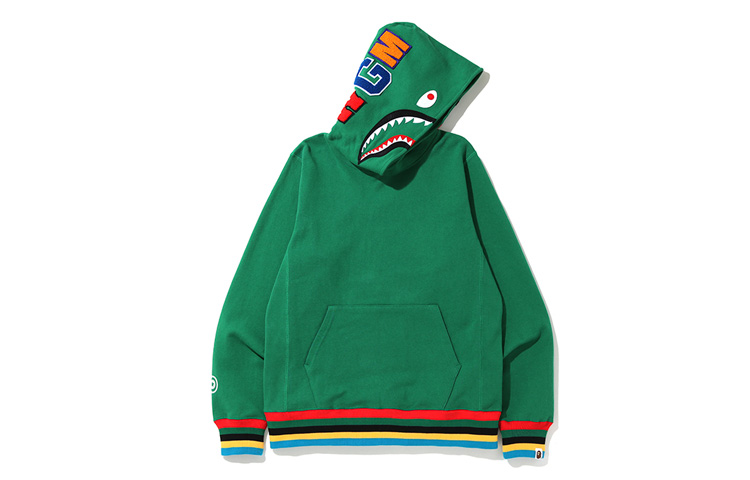 BAPE Shark Ape Print Pullover Hoodie Unisex 0ZXSWM114004E