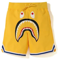 Bape Shark Basketball Sweatshorts Yellow Bape Shark Basketball Sweatshorts Yellow