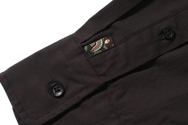 Bape Shark BD Shirt Black Lookbook Bape Shark BD Shirt Black