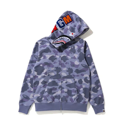 BAPE Shark Camo Ape Head Full-Zip Hoodie Unisex 1H30-215-504