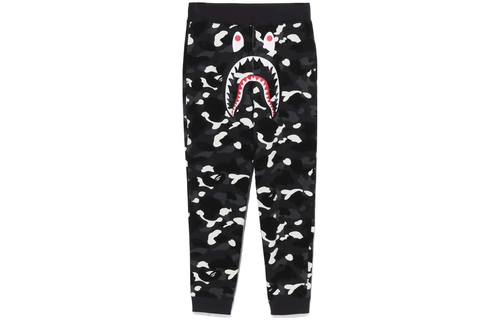 BAPE Shark Camo Jogger Sweatpants  Black 1J20-152-001