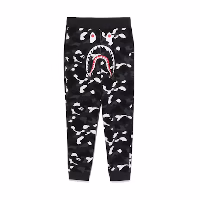 BAPE Shark Camo Jogger Sweatpants Black 1J20-152-001