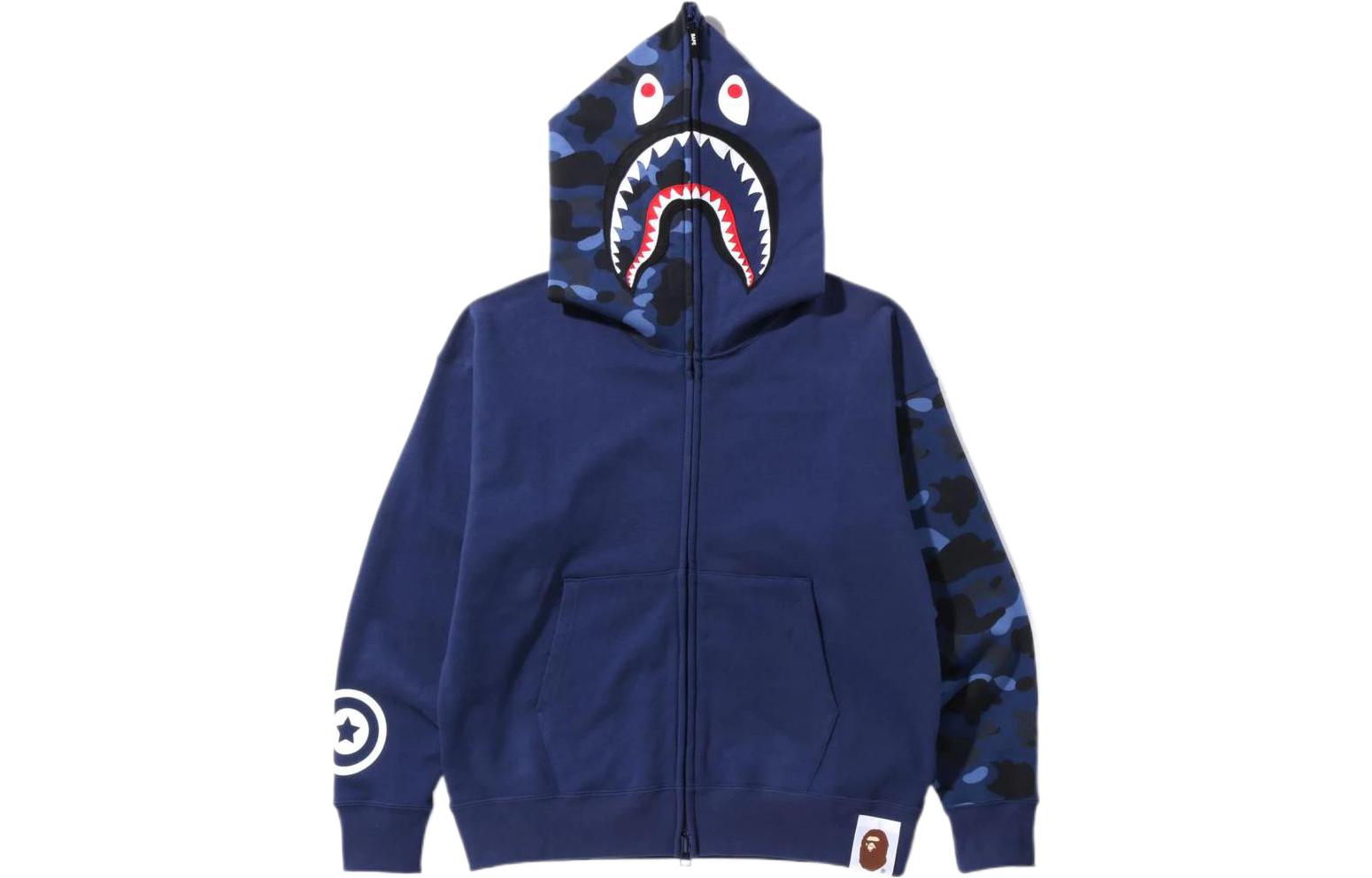 BAPE Shark Cartoon Print Hoodie Sweatshirt for Men 1I30-115-018