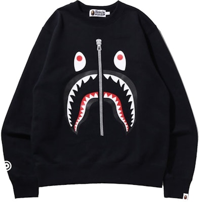 BAPE Shark Crewneck (SS22) Black Buy BAPE Shark Crewneck (SS22) Black