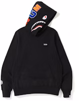 BAPE Shark Emblem Pullover Hoodie Black BAPE Shark Emblem Pullover Hoodie Black