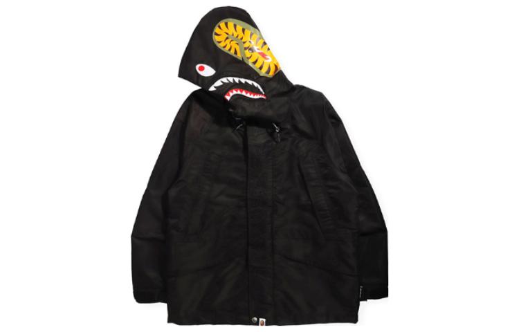 BAPE Shark Embroidered Lettering Hoodie Jacket for Men. 0ZXJKM141004H 圖 5