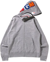 BAPE Shark Full Zip Hoodie (SS22) Gray BAPE Shark Full Zip Hoodie (SS22) Gray