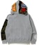 Lookbook Sudadera con Capucha Bape Shark Grey de Cierre Completo.