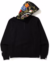 BAPE Shark Half Zip Pullover Hoodie Black BAPE Shark Half Zip Pullover Hoodie Black
