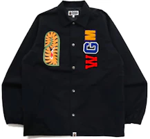 BAPE Shark Head Logo Embroidered Coach Jacket 1h80-140-013 BAPE Shark Head Logo Embroidered Coach Jacket 1h80-140-013