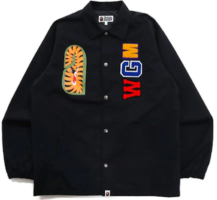 BAPE 鯊魚頭LOGO刺繡教練夾克 1h80-140-013 1H80-140-013 Buy BAPE 鯊魚頭LOGO刺繡教練夾克 1h80-140-013 1H80-140-013