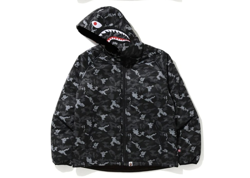 Bape Shark Hoodie Jacket Black 圖 2