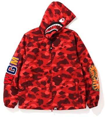 Bape Shark Hoodie Jacket Red Buy Bape Shark Hoodie Jacket Red