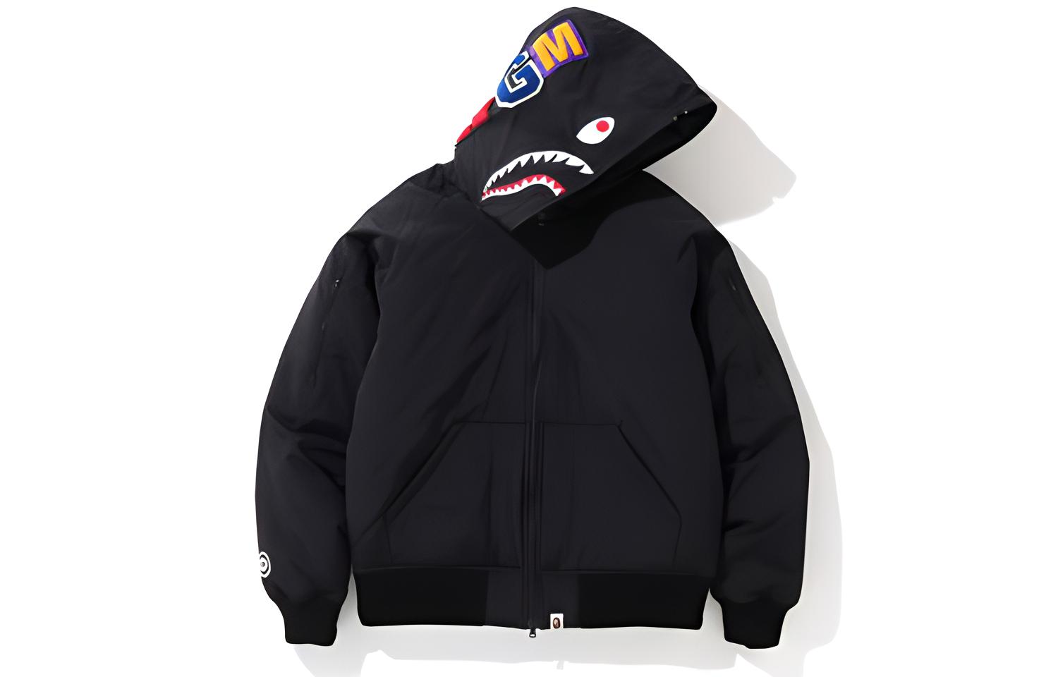 BAPE Shark Hoodie Jacket Unisex Black 1F80-141-002BLACK