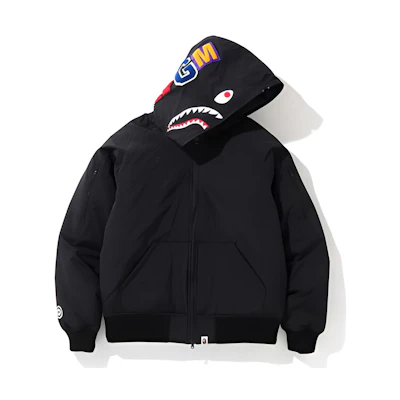 BAPE Shark Hoodie Jacket Unisex Black 1F80-141-002BLACK