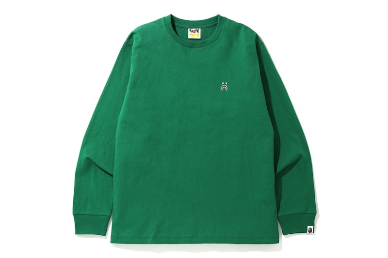 BAPE Shark One Point L/S Tee Green