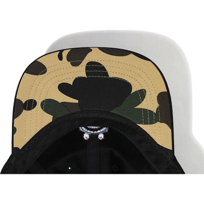 Lookbook BAPE鲨鱼拼接帽 黑/黄