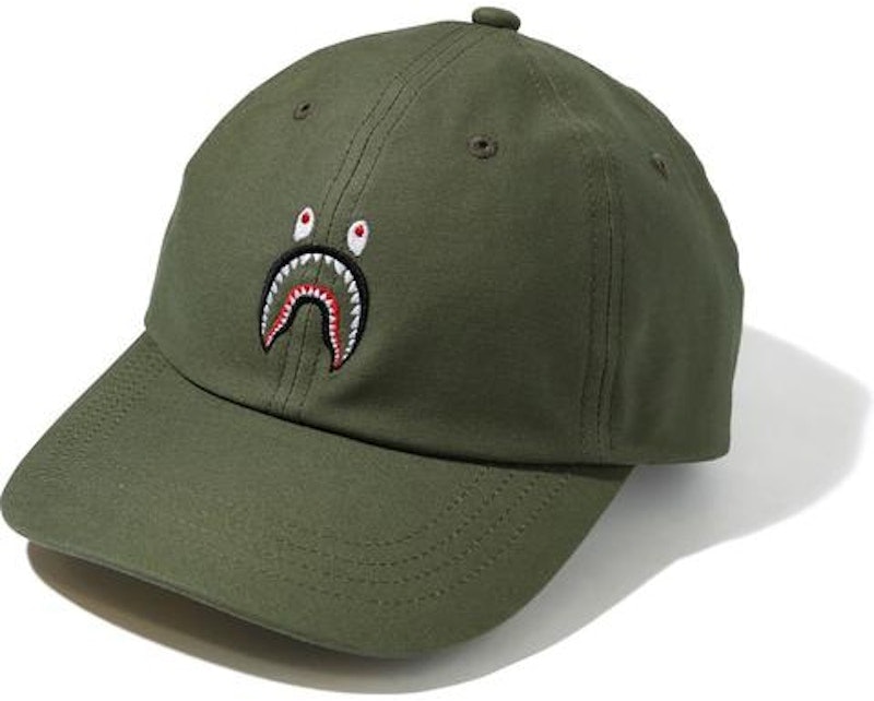 bape-shark-panel-cap-olivedrab-yellow