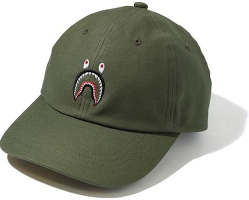 BAPE Shark Panel Cap Olivedrab/Yellow Buy BAPE Shark Panel Cap Olivedrab/Yellow