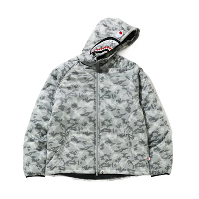 BAPE Shark Patch Digital Camo Zip-Up Hoodie Jacket 0ZXJKM141007F