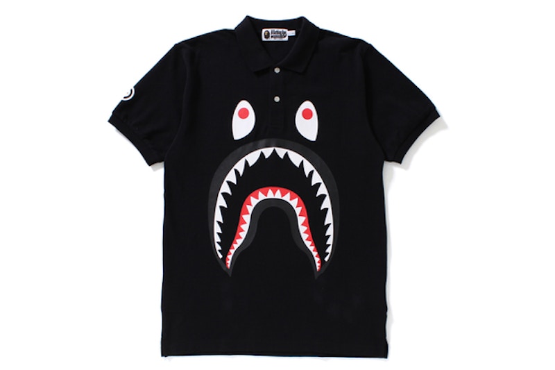 BAPE Shark Polo Black