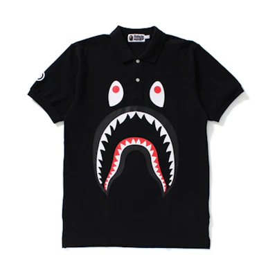 BAPE Shark Polo Black
