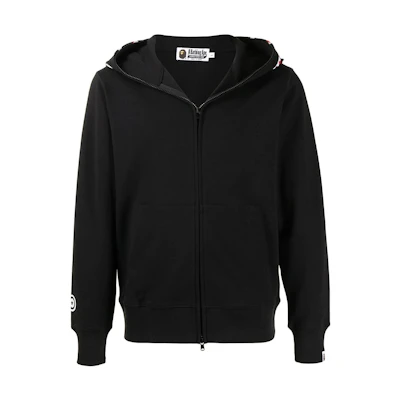 BAPE Shark Printed Zip Hoodie Jacket Black 1G80115011BLK