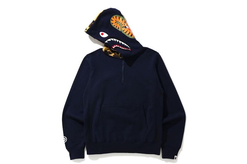 Bape Shark Pullover Hoodie Navy 圖 2