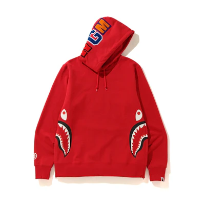 Bape Shark Pullover Hoodie Red