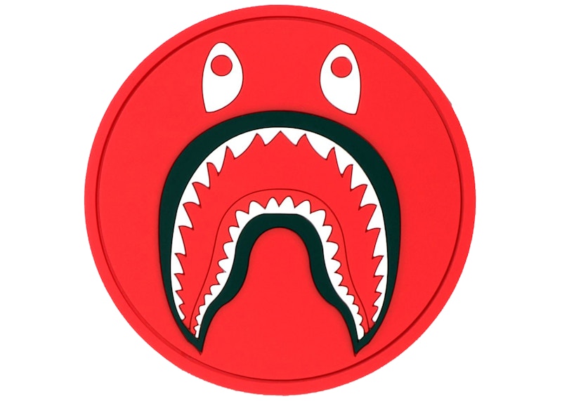 Buy Posavasos Rojo de Goma BAPE Shark