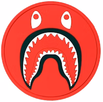 BAPE Shark Rubber Coaster Red