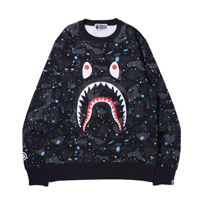 BAPE Shark Series BAPE Camo Ape Shark Pullover Hoodie Men 1H80-113-003