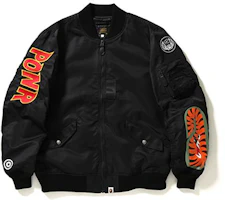 BAPE Shark Series Light Weight Shark MA-1 Bomber Jacket - Long Sleeve TBD-BAPE-4 BAPE Shark Series Light Weight Shark MA-1 Bomber Jacket - Long Sleeve TBD-BAPE-4