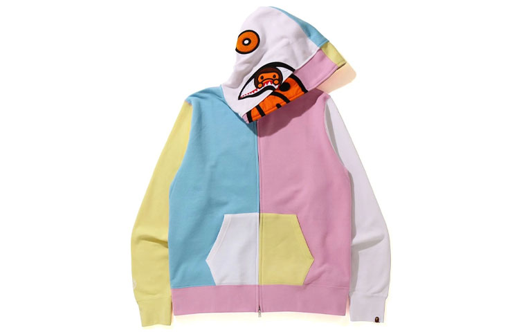 BAPE Shark Series Milo Full-Zip Hoodie Pink () 2H30-115-020