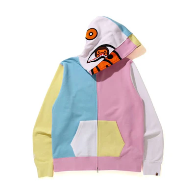 BAPE Shark Series Milo Full-Zip Hoodie Pink () 2H30-115-020