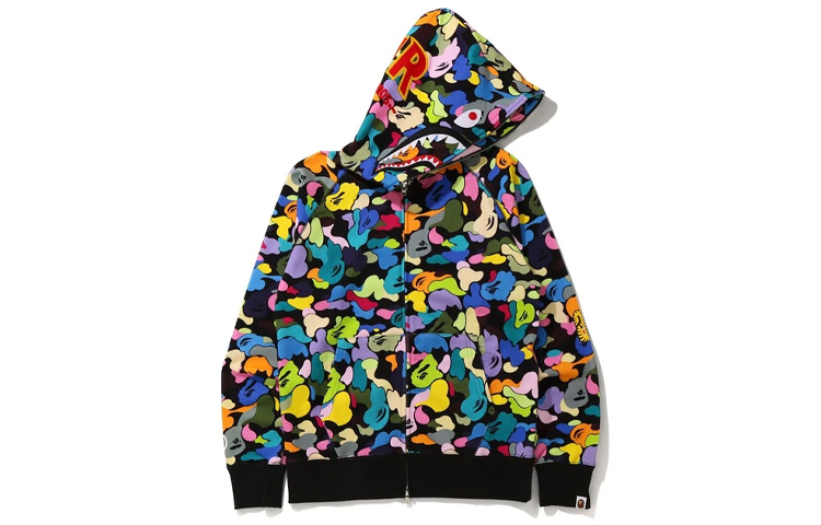 BAPE Shark Series Multi-Camo Full-Zip Hoodie 1G80-115-019