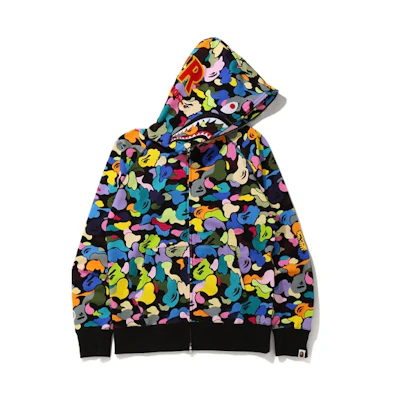 BAPE Shark Series Multi-Camo Full-Zip Hoodie 1G80-115-019