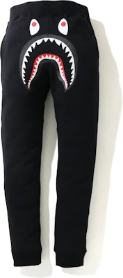 BAPE Shark Slim Sweatpants Black Buy BAPE Shark Slim Sweatpants Black