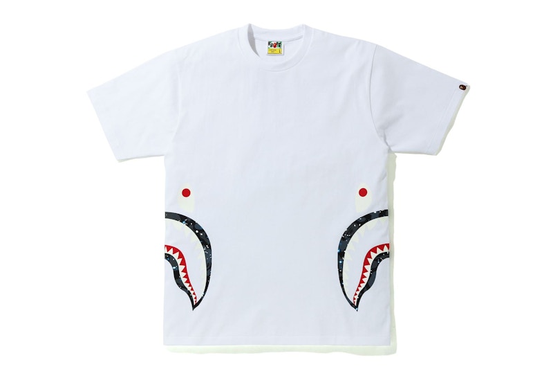Buy BAPE Kaos Camo Shark Ruang Samping Putih