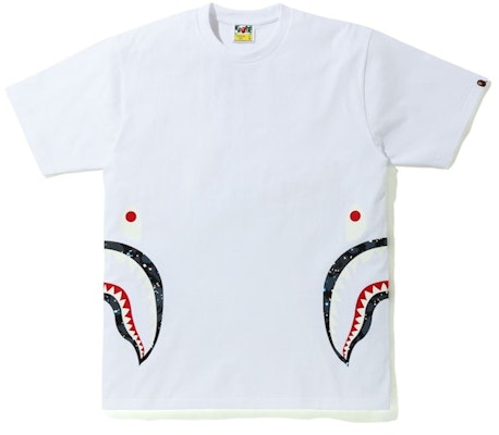 Camiseta BAPE Side Space Camo Shark Blanca Buy Camiseta BAPE Side Space Camo Shark Blanca