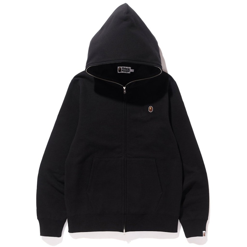 Buy Sudadera con Capucha Negra Bape Silicon Ape Head Full Zip