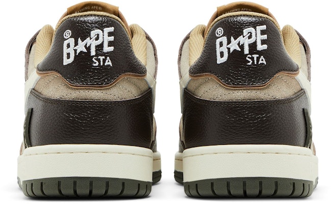 BAPE Sk8 Sta #13 'Beige' Kasut Skate Beige 1I70191004-BEI Details for BAPE Sk8 Sta #13 'Beige' Kasut Skate Beige 1I70191004-BEI