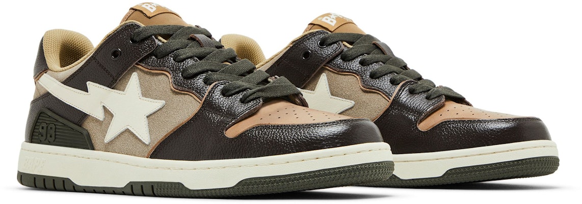 BAPE Sk8 Sta #13 'Beige' Kasut Skate Beige 1I70191004-BEI Cheap BAPE Sk8 Sta #13 'Beige' Kasut Skate Beige 1I70191004-BEI