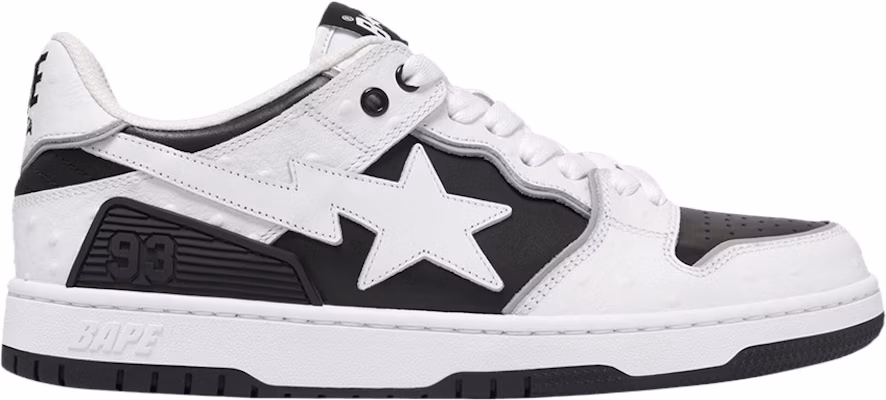 BAPE Sk8 Sta #1 'Faux Ostrich Leather Pack - Hitam' 1K30191308-BLK Buy BAPE Sk8 Sta #1 'Faux Ostrich Leather Pack - Hitam' 1K30191308-BLK