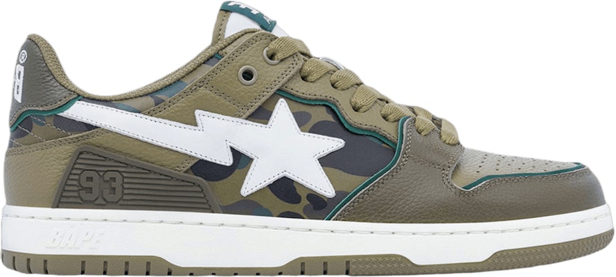 BAPE Sk8 Sta #4 M1 'Olive Drab' Sneakers Lelaki 1J30191026-OLV Buy BAPE Sk8 Sta #4 M1 'Olive Drab' Sneakers Lelaki 1J30191026-OLV
