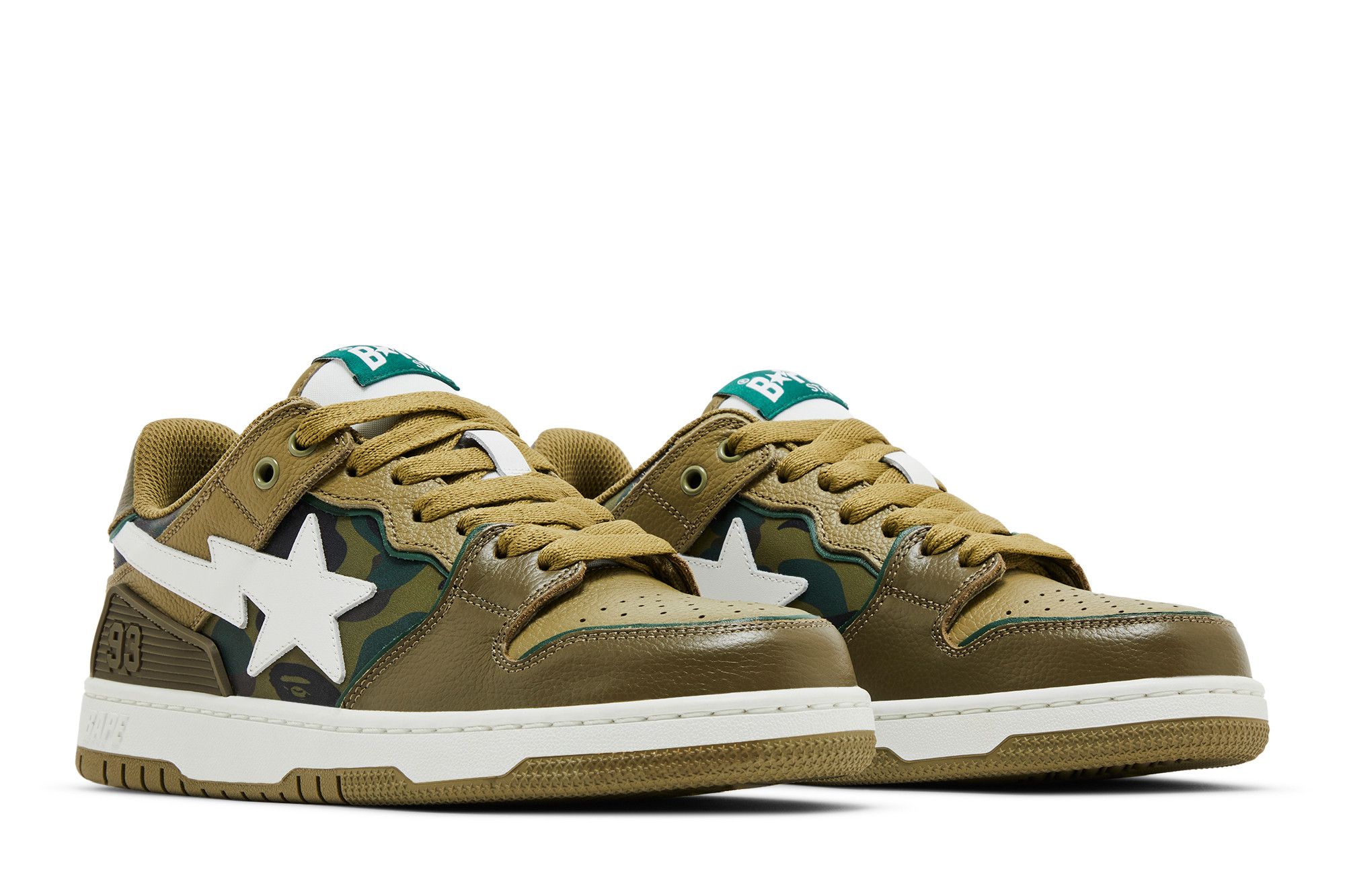Cheap BAPE Sk8 Sta #4 M1 ''Olive Drab'' Chaussures 1J30191026-OLV