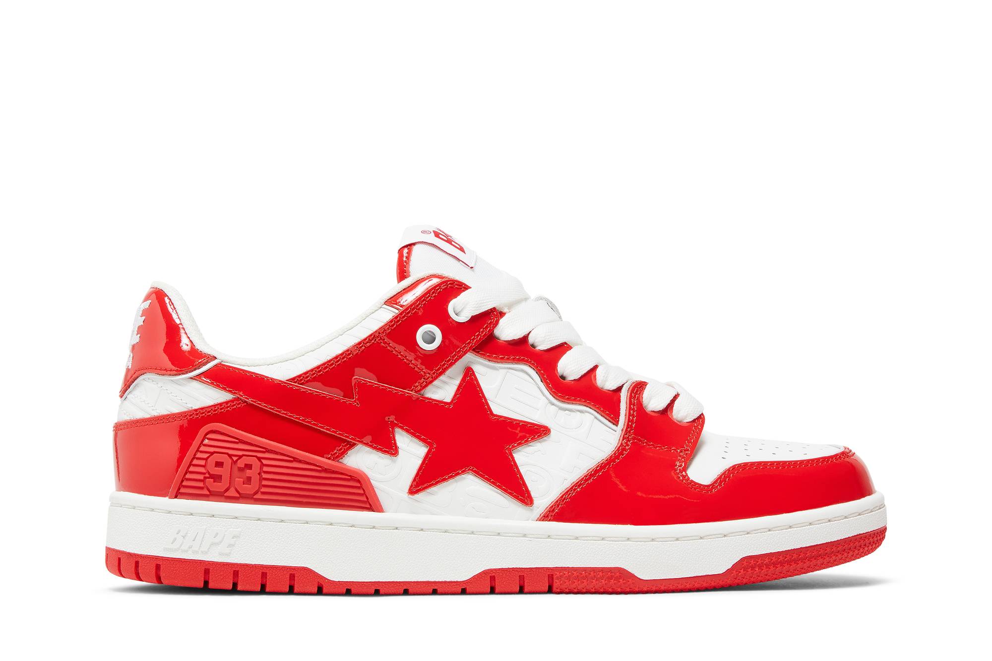 Buy 베이프 스케이트 스테이 #5 '럭스 스포츠 모노그램 - 레드' 1J20191003-RED